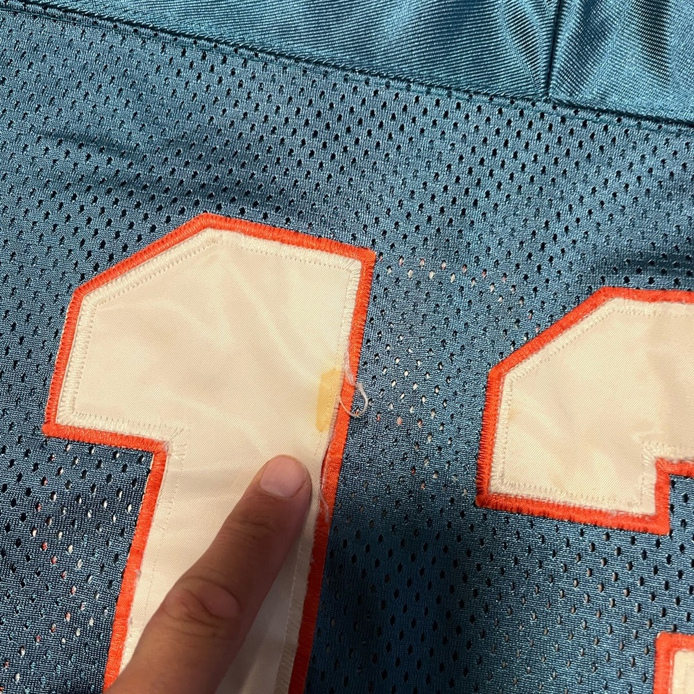 Dan Marino Teal Football Jersey with Number 13 a vintage jersey - Picture 7 of 14